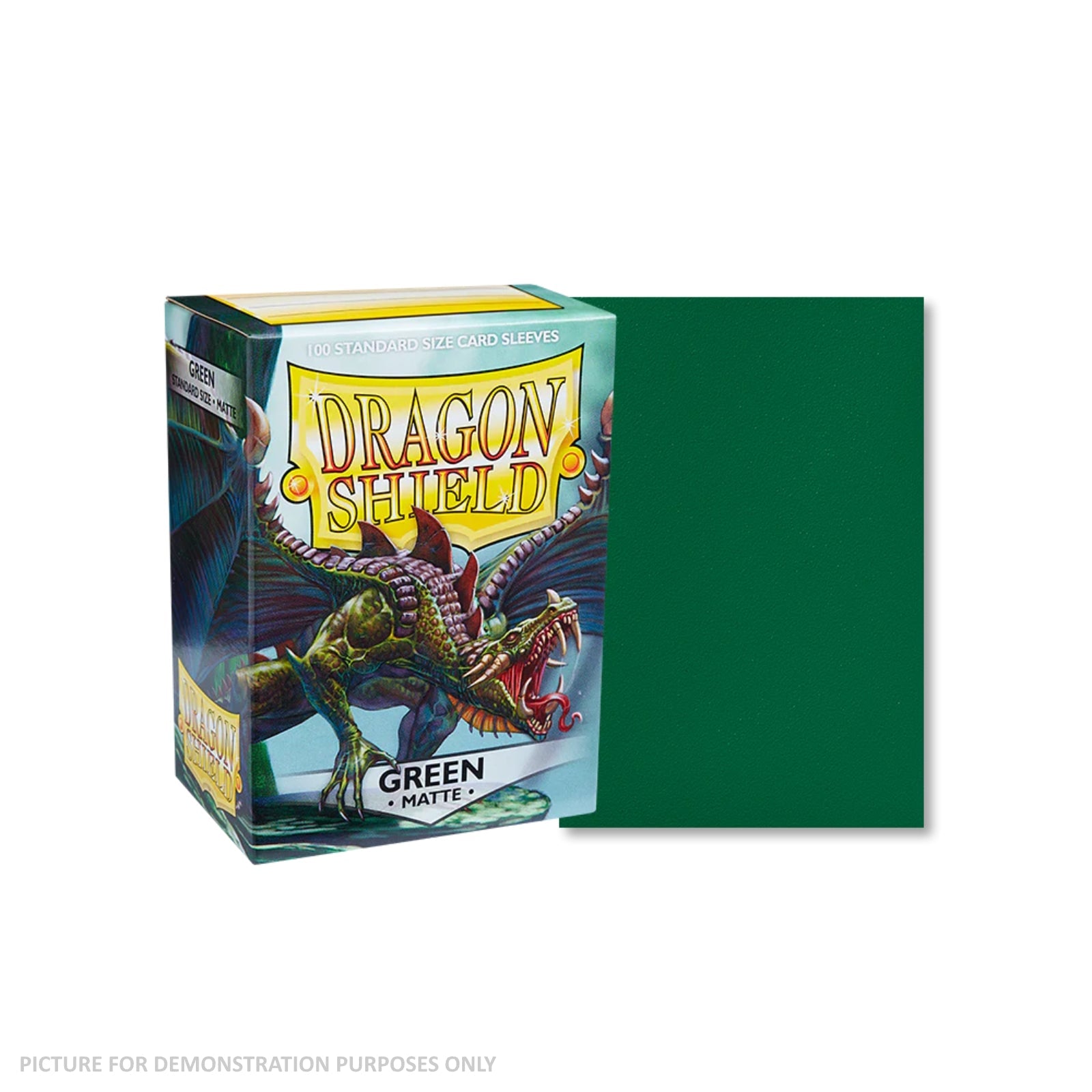 Dragon Shield 100 Standard Size Card Sleeves - Matte Green