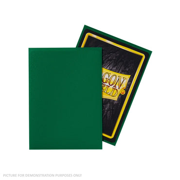 Dragon Shield 100 Standard Size Card Sleeves - Matte Green
