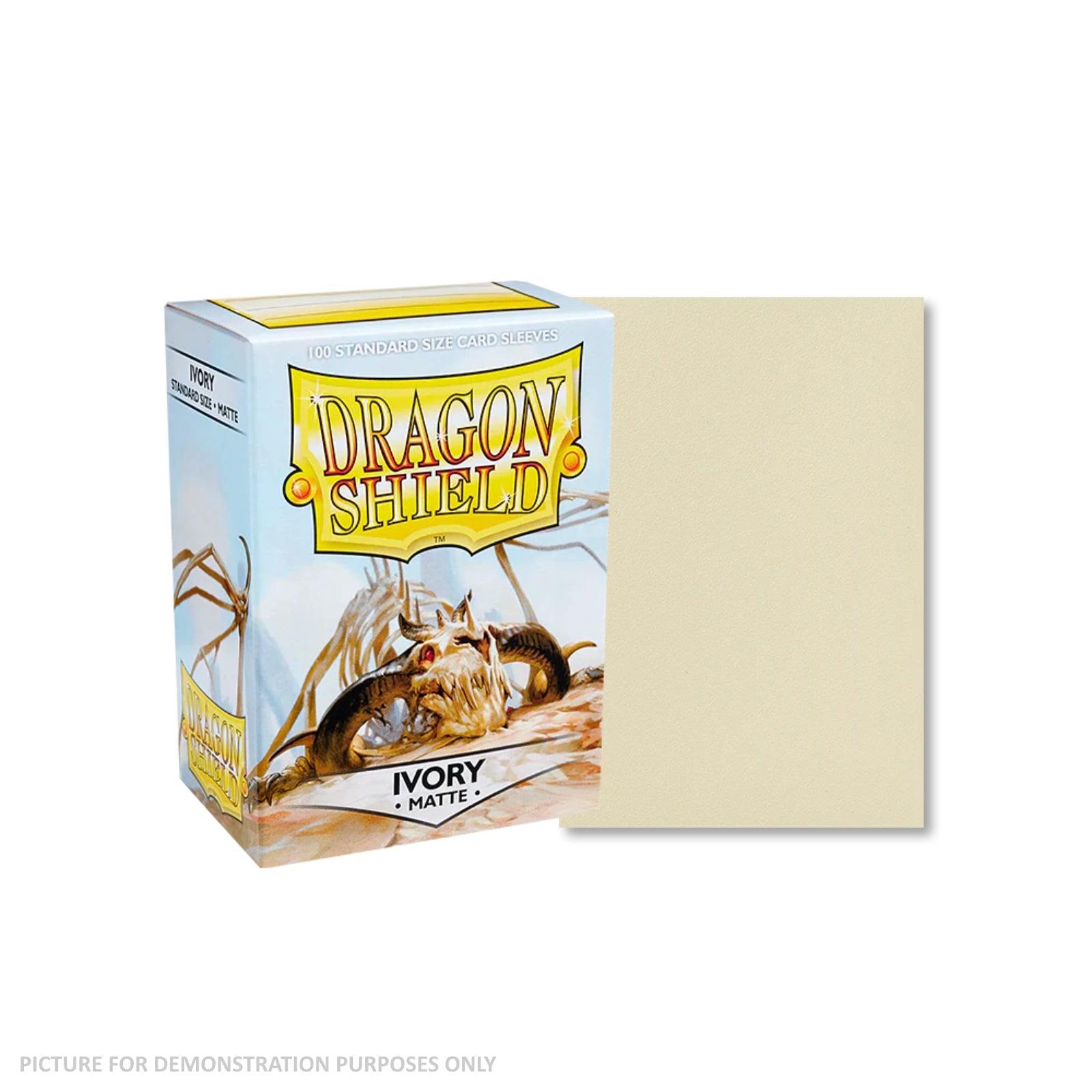 Dragon Shield 100 Standard Size Card Sleeves - Matte Ivory