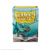 Dragon Shield 100 Standard Size Card Sleeves - Matte Mint