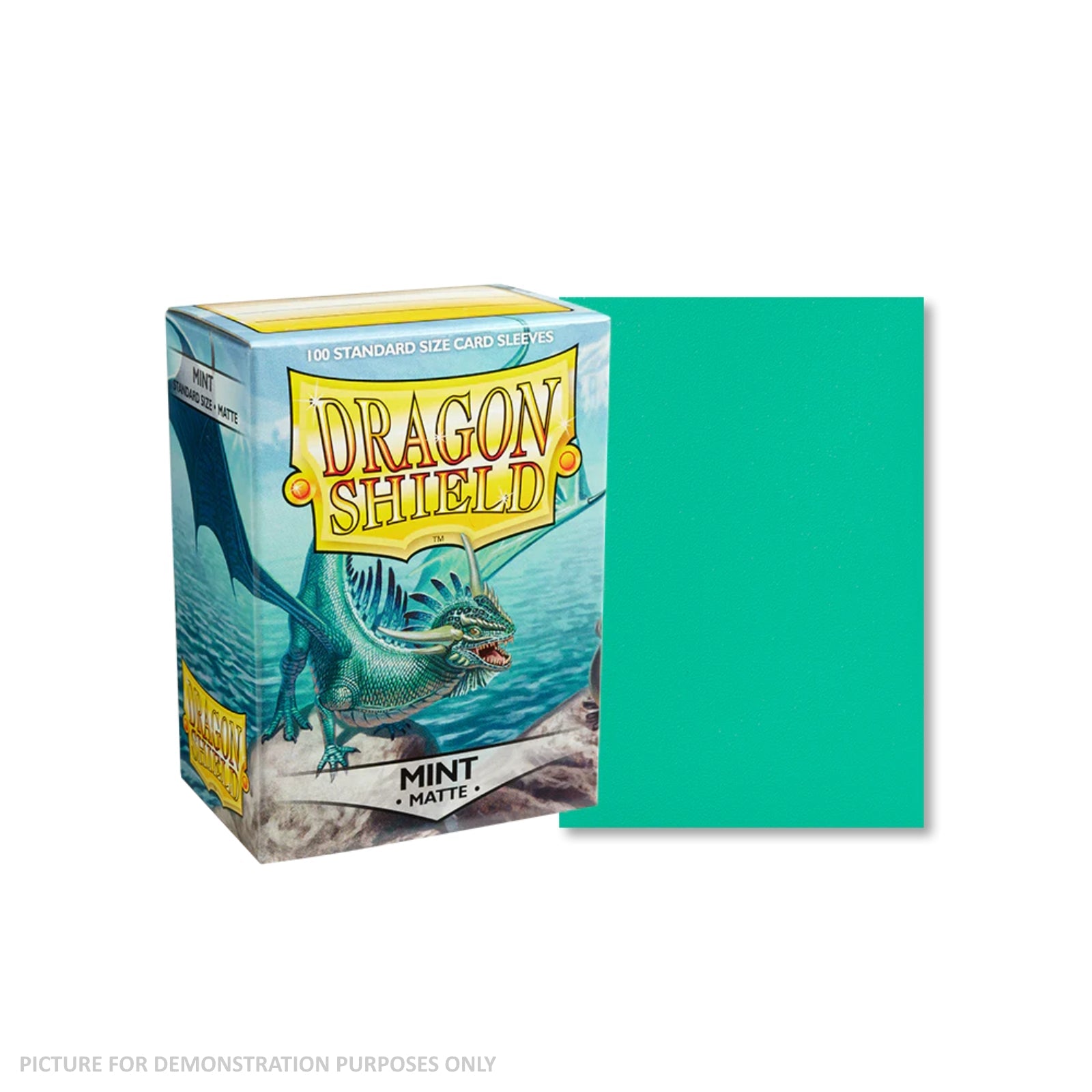 Dragon Shield 100 Standard Size Card Sleeves - Matte Mint