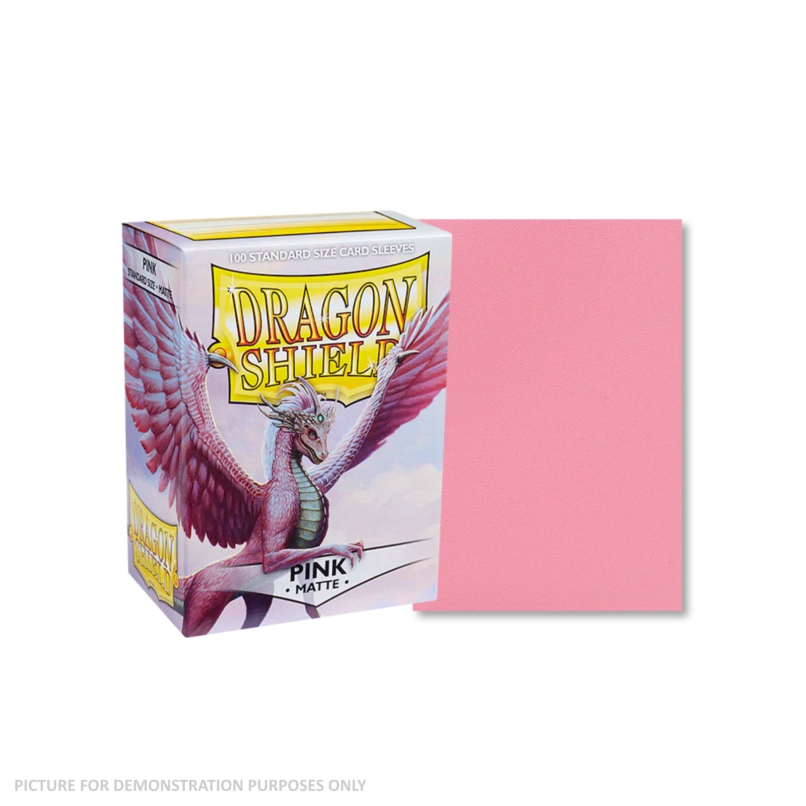 Dragon Shield 100 Standard Size Card Sleeves - Matte Pink