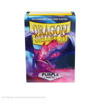 Dragon Shield 100 Standard Size Card Sleeves - Matte Purple