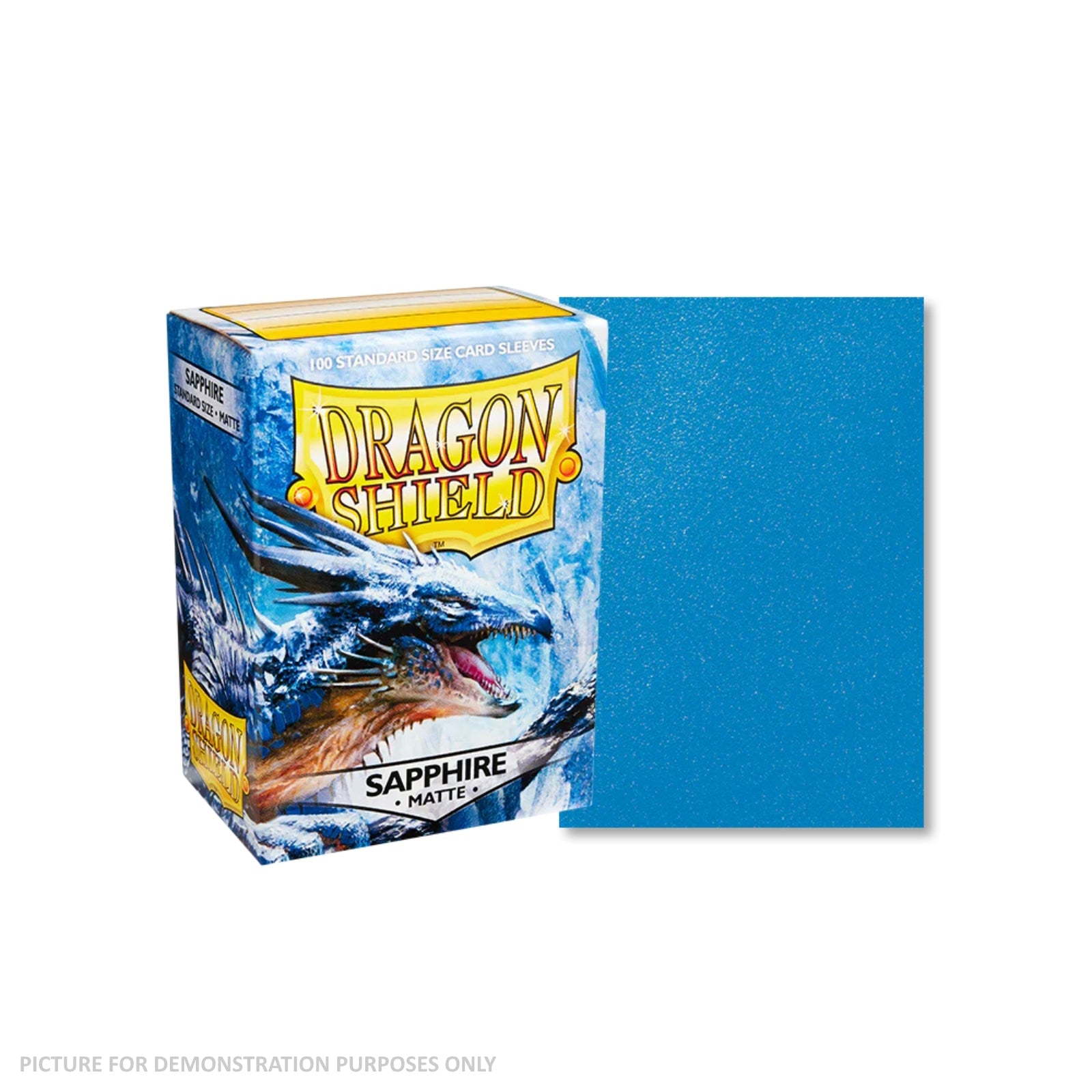 Dragon Shield 100 Standard Size Card Sleeves - Matte Sapphire