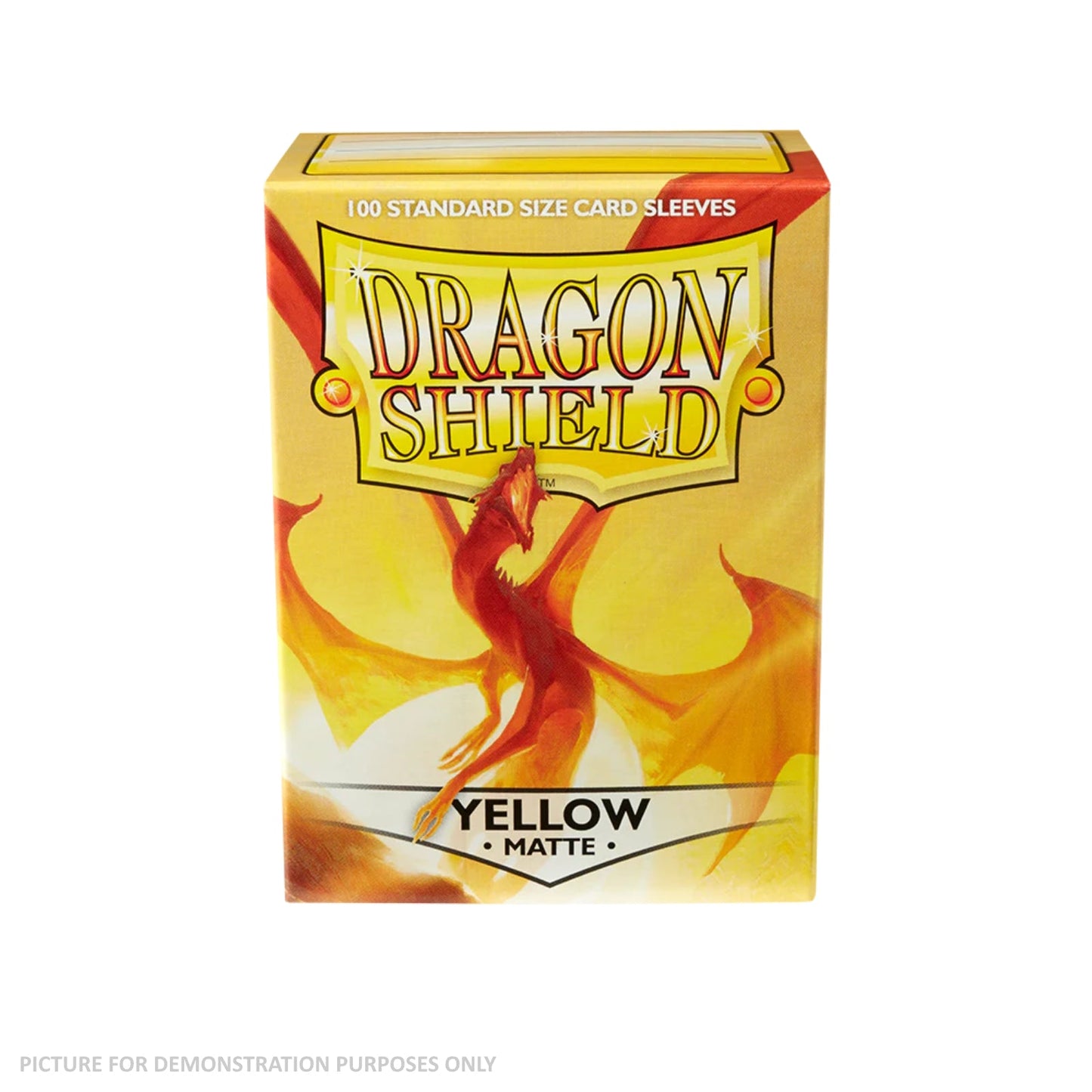 Dragon Shield 100 Standard Size Card Sleeves - Matte Yellow