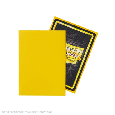 Dragon Shield 100 Standard Size Card Sleeves - Matte Yellow