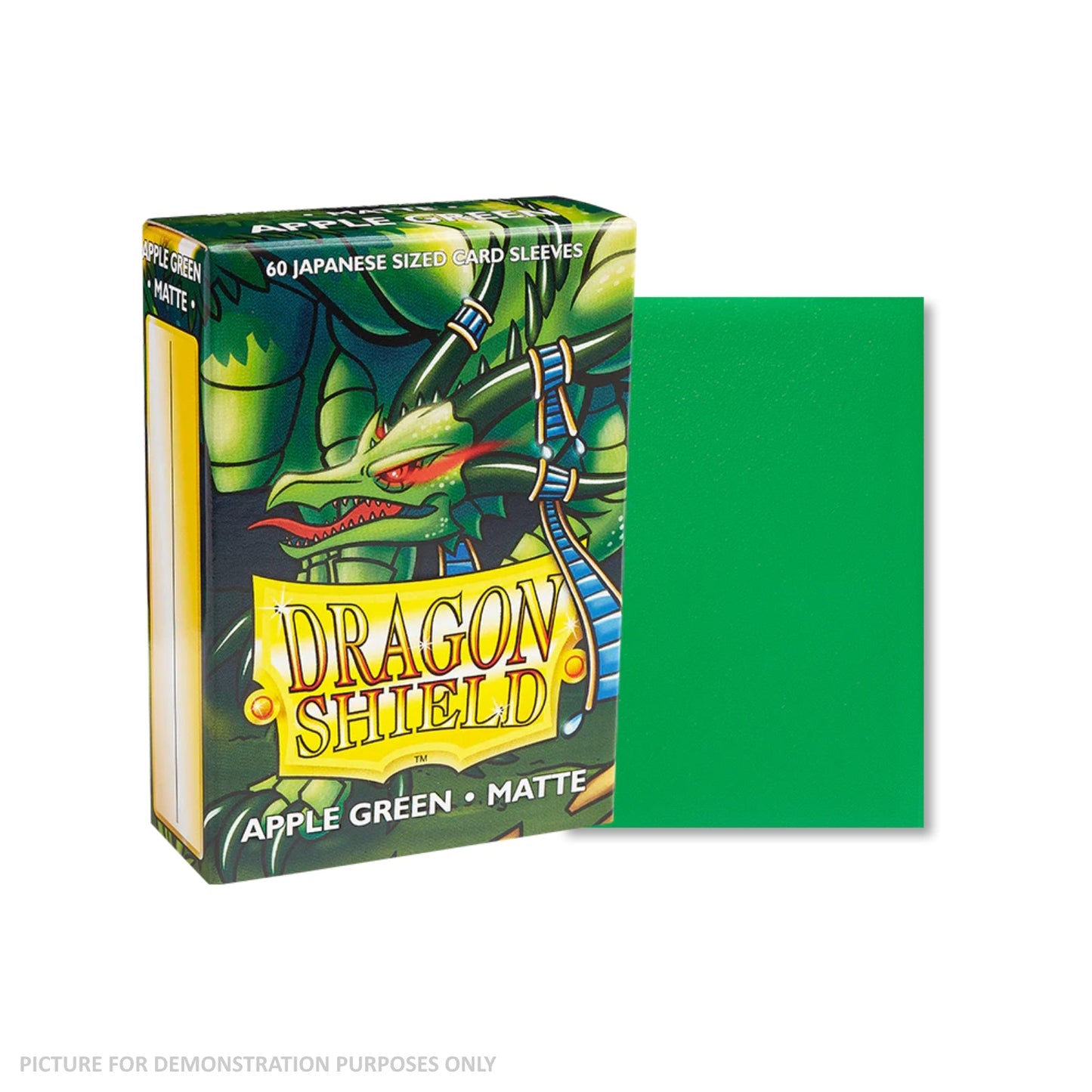 Dragon Shield 60 Japanese Size Card Sleeves - Matte Apple Green