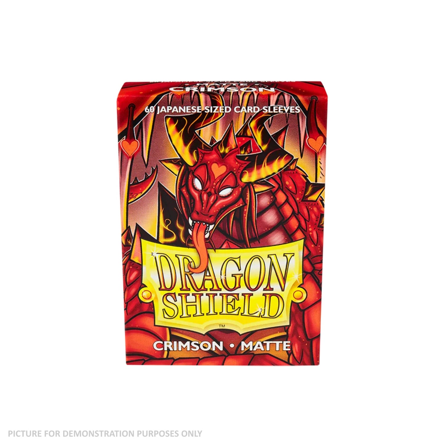 Dragon Shield 60 Japanese Size Card Sleeves - Matte Crimson