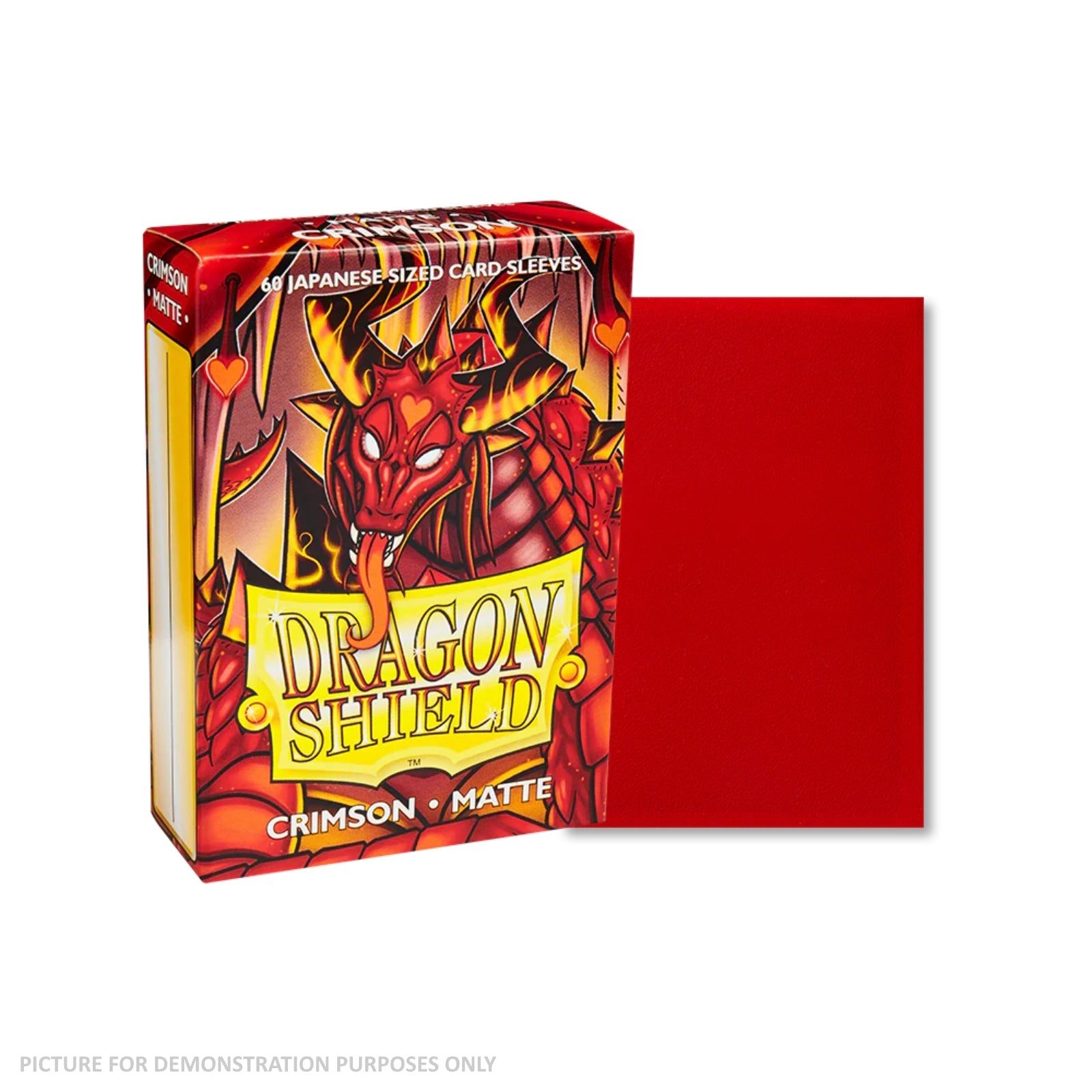 Dragon Shield 60 Japanese Size Card Sleeves - Matte Crimson