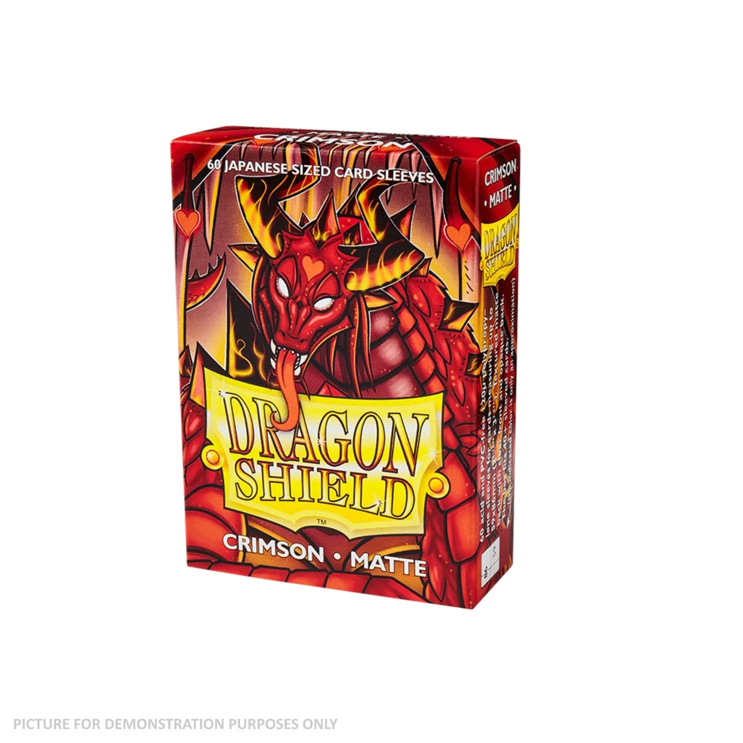 Dragon Shield 60 Japanese Size Card Sleeves - Matte Crimson