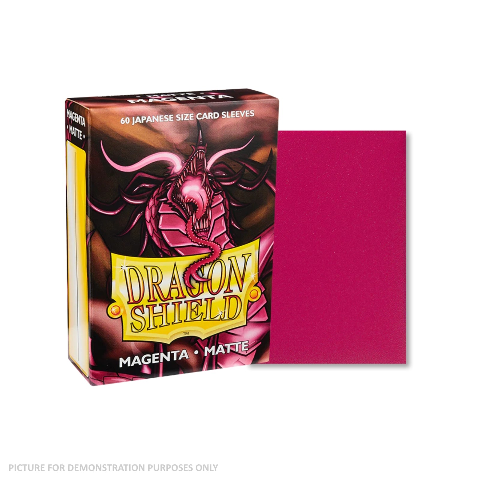 Dragon Shield 60 Japanese Size Card Sleeves - Matte Magenta