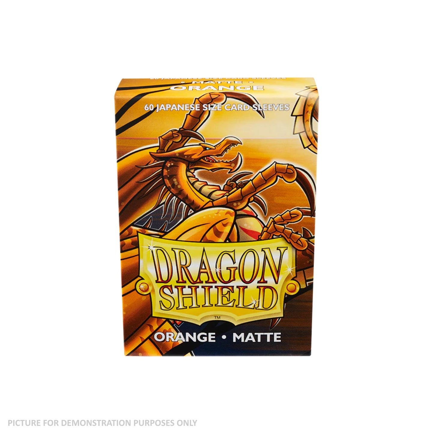 Dragon Shield 60 Japanese Size Card Sleeves - Matte Orange