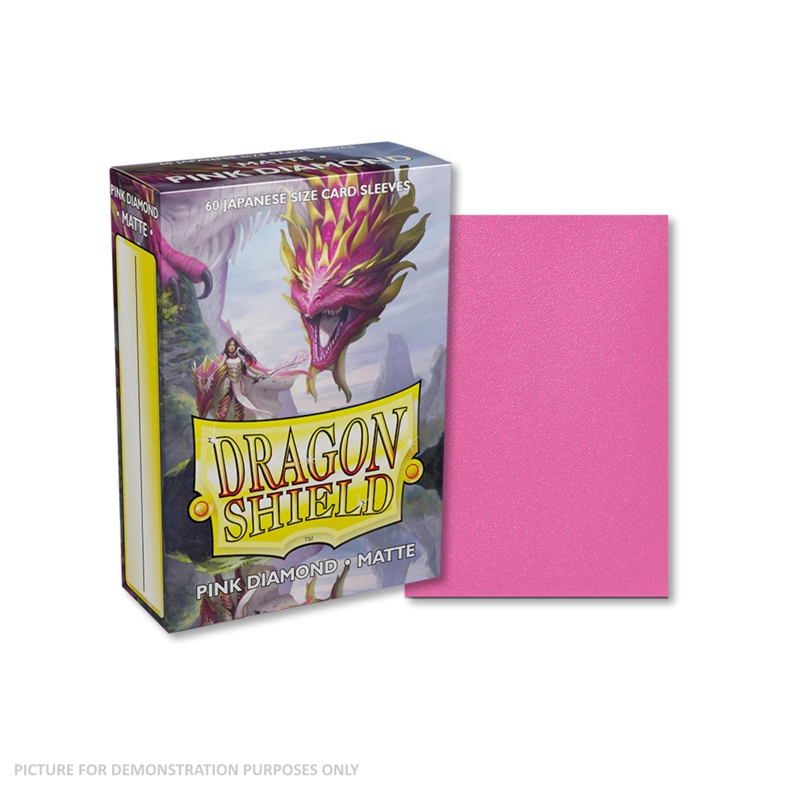 Dragon Shield 60 Japanese Size Card Sleeves - Matte Pink Diamond