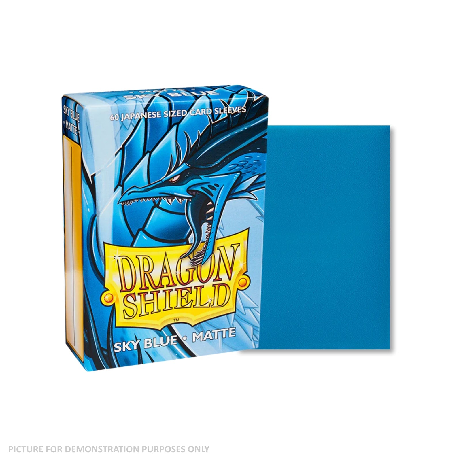 Dragon Shield 60 Japanese Size Card Sleeves - Matte Sky Blue