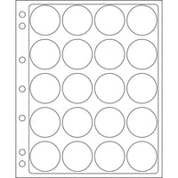 Lighthouse ENCAP 40-41 Clear Pages for 20 Coin Capsules