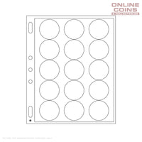 Lighthouse ENCAP 44-45 Clear Pages for 15 Coin Capsules