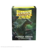 DRAGON SHIELD - MATTE Standard Card Sleeves FOREST GREEN Pack of 100