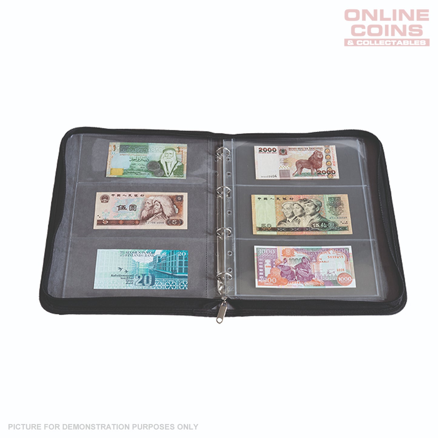 Lighthouse KURT Ringbinder Portfolio in GRANDE Format - BLACK
