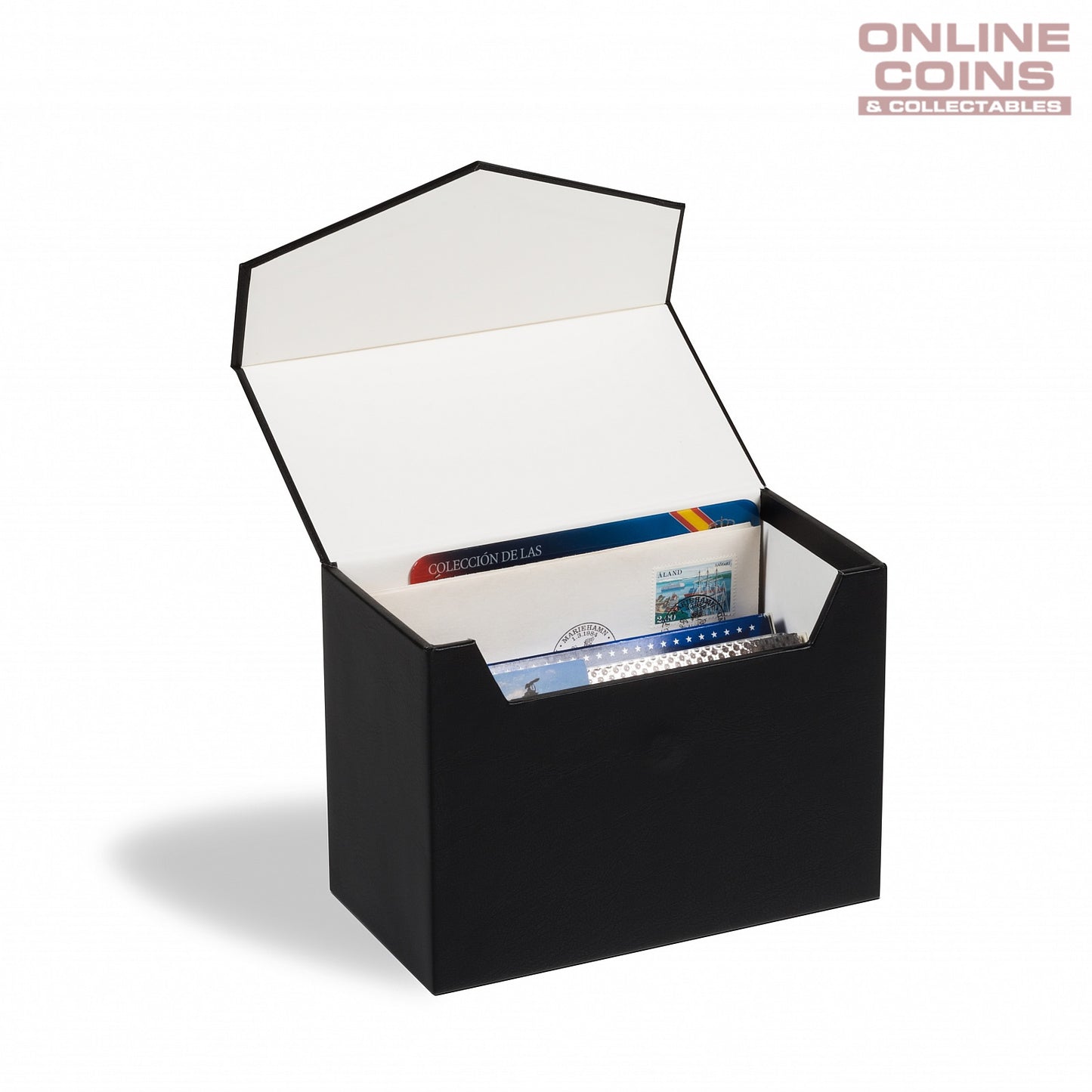Lighthouse Mini Black Archive Box Logik C6 - Perfect for Carded Coins and Postcards
