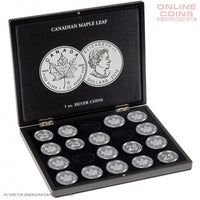 Lighthouse Presentation Case for 20 Maple Leaf Silver Coins in Capsules - Black