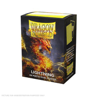 Dragon Shield 100 Standard Size Card DUEL Sleeves - Matte Lightning