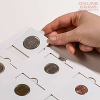 Lighthouse MATRIX Coin Holder Sheets for 12 MATRIX Coin Holders WHITE pack of 5