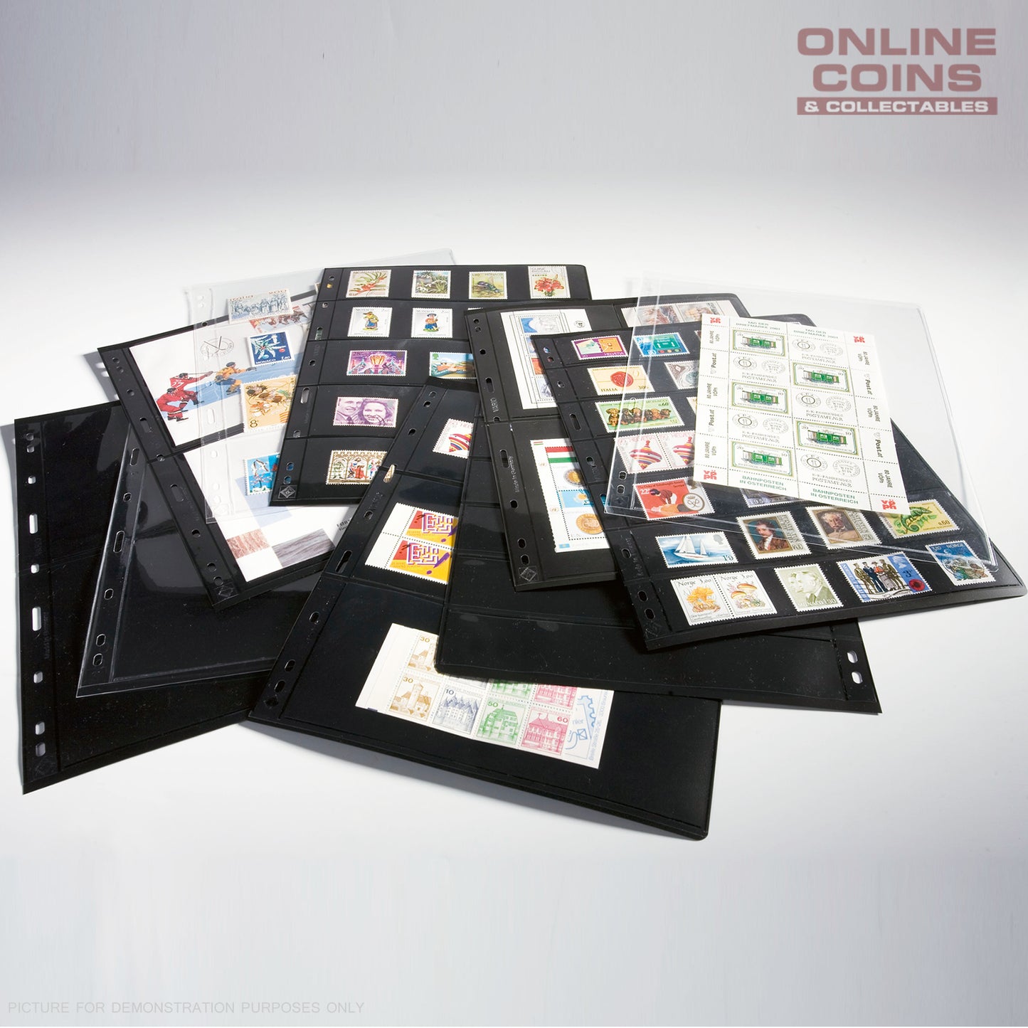 Lighthouse Vario 4 Pocket Clear Banknote / Stamp Album Pages Pack of 5