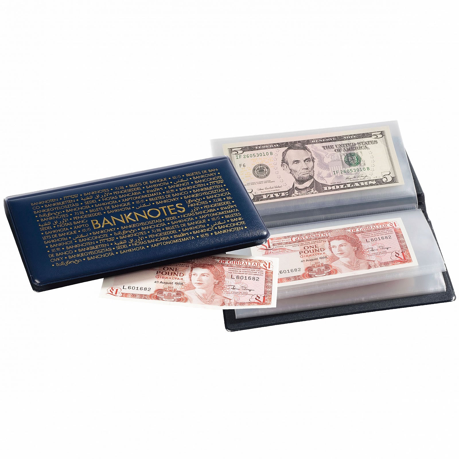 Lighthouse Pocket Album for Banknotes - Wallet with 20 Sleeves