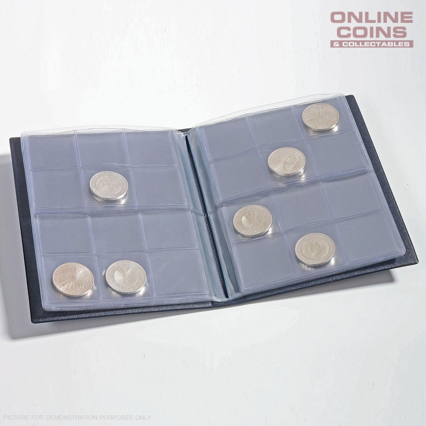 Lighthouse POCKET COIN WALLET WITH 16 COIN SHEETS HOLD UP TO 96 COINS