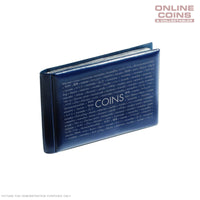 Lighthouse Numis Blue Coin Wallet - Holds 48 Coins Pockets Suitable for Australian .50c