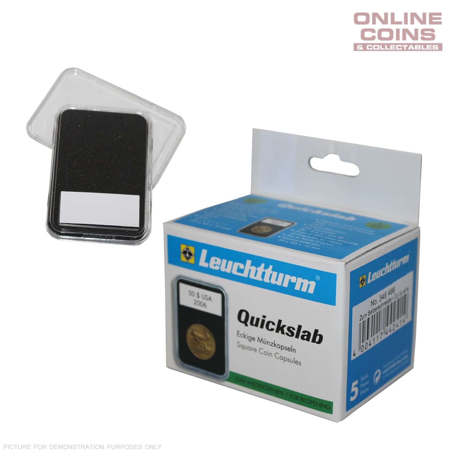 Lighthouse QUICKSLAB Cut to Size Coin Display Slabs - 5 Pack