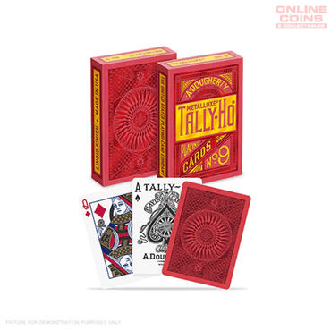 Bicycle Metalluxe Cards - TallyHo - RED