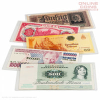 Lighthouse Basic Bank Note Sleeves 210mm x 127mm - 50 Pack