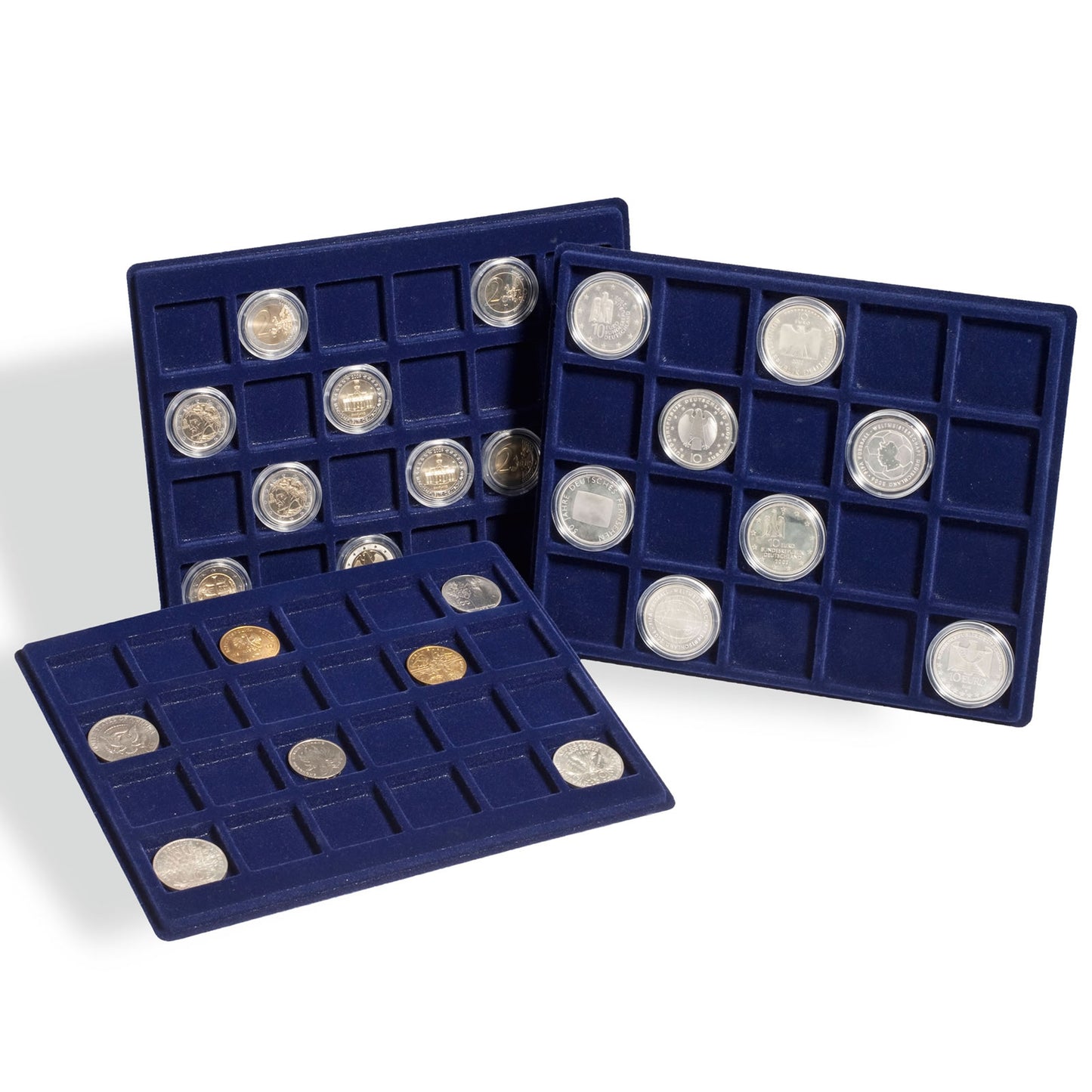Lighthouse Coin Presentation Trays x 2 TABS12 Small - 12 x 48mm Compartments (Small Trays)