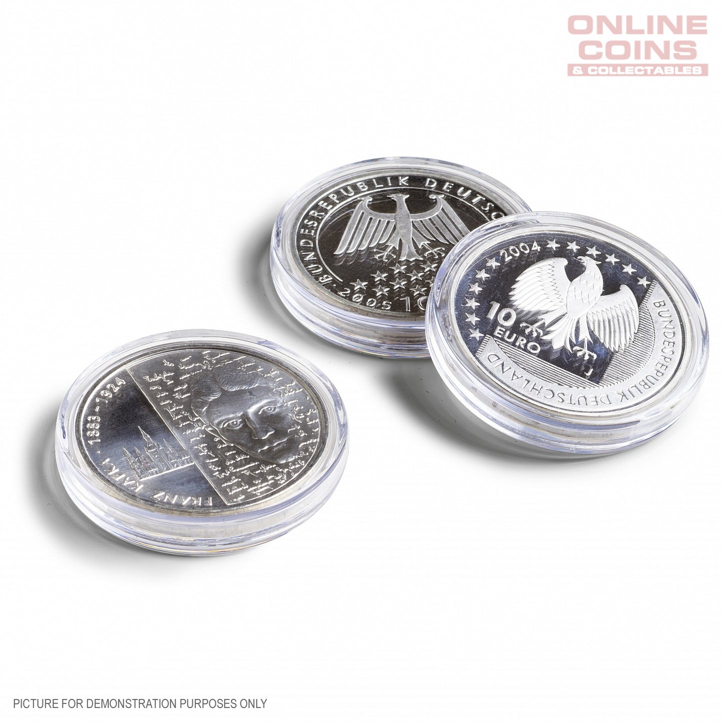 Lighthouse PREMIUM Coin Capsules - Round 32.5mm Packet of 10 (Suitable For Australian 50c Coins)