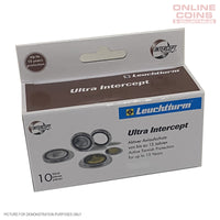 Lighthouse Ultra Coin Capsules INTERCEPT - Round 32mm Packet of 10 (Suitable For Australian Round 50c Coins)