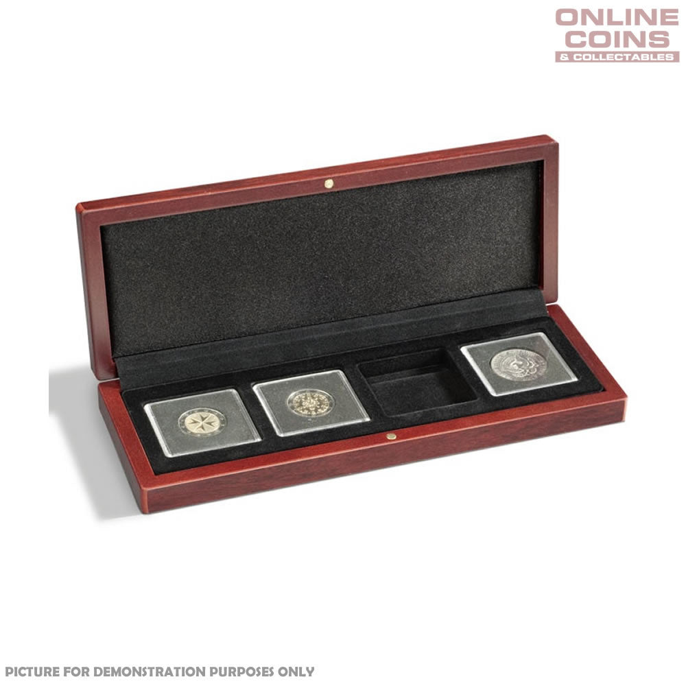 Lighthouse Volterra Timber Coin Presentation Case for Four Quadrum Capsules