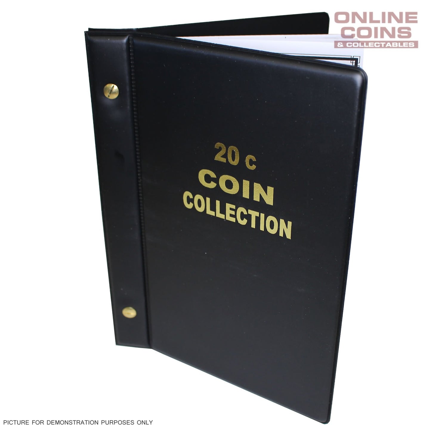 VST Australian 20c Coin Album 1966-2023 With Printed Mintage Interleaves BLACK