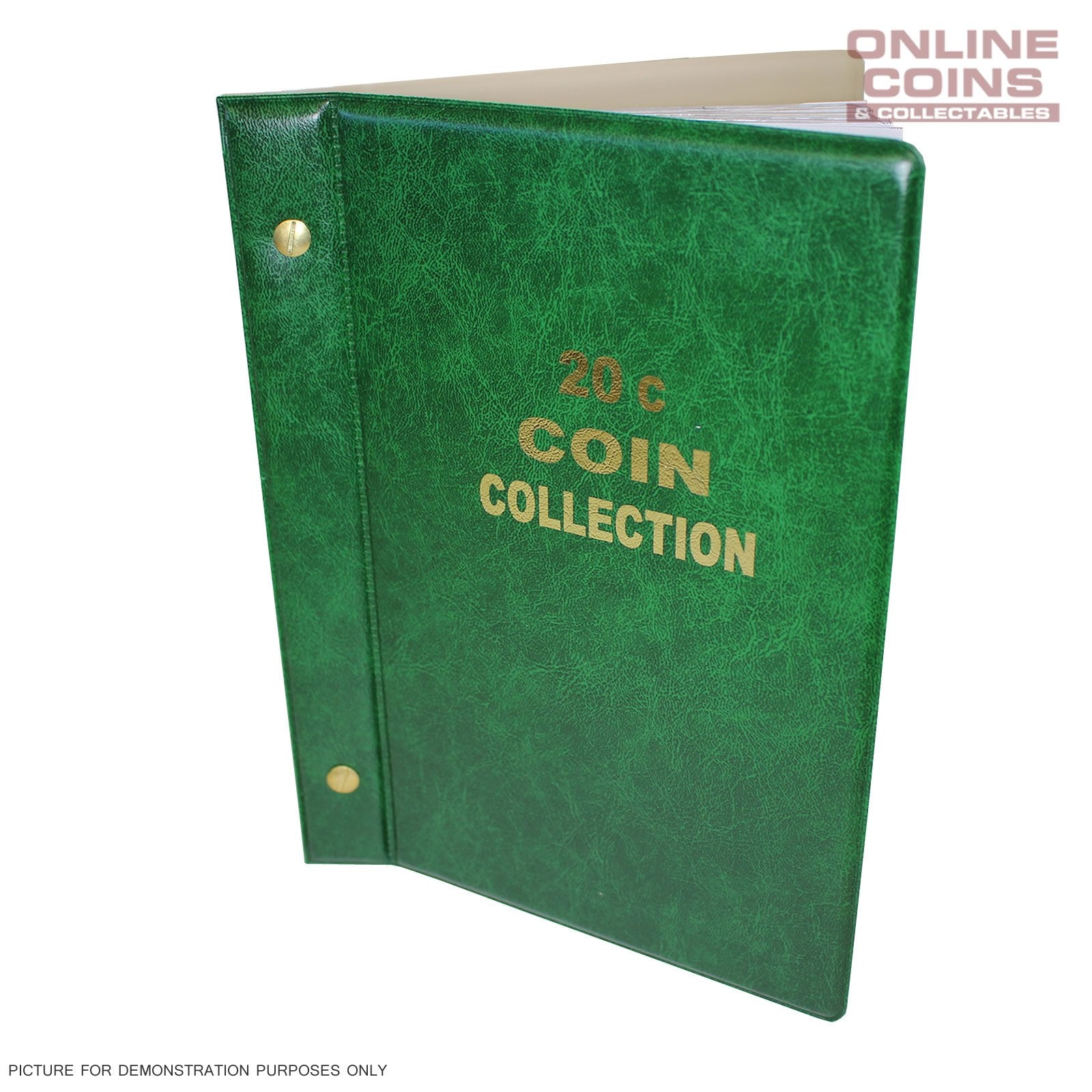 VST Australian 20c Coin Album 1966-2023 With Printed Mintage Interleaves GREEN