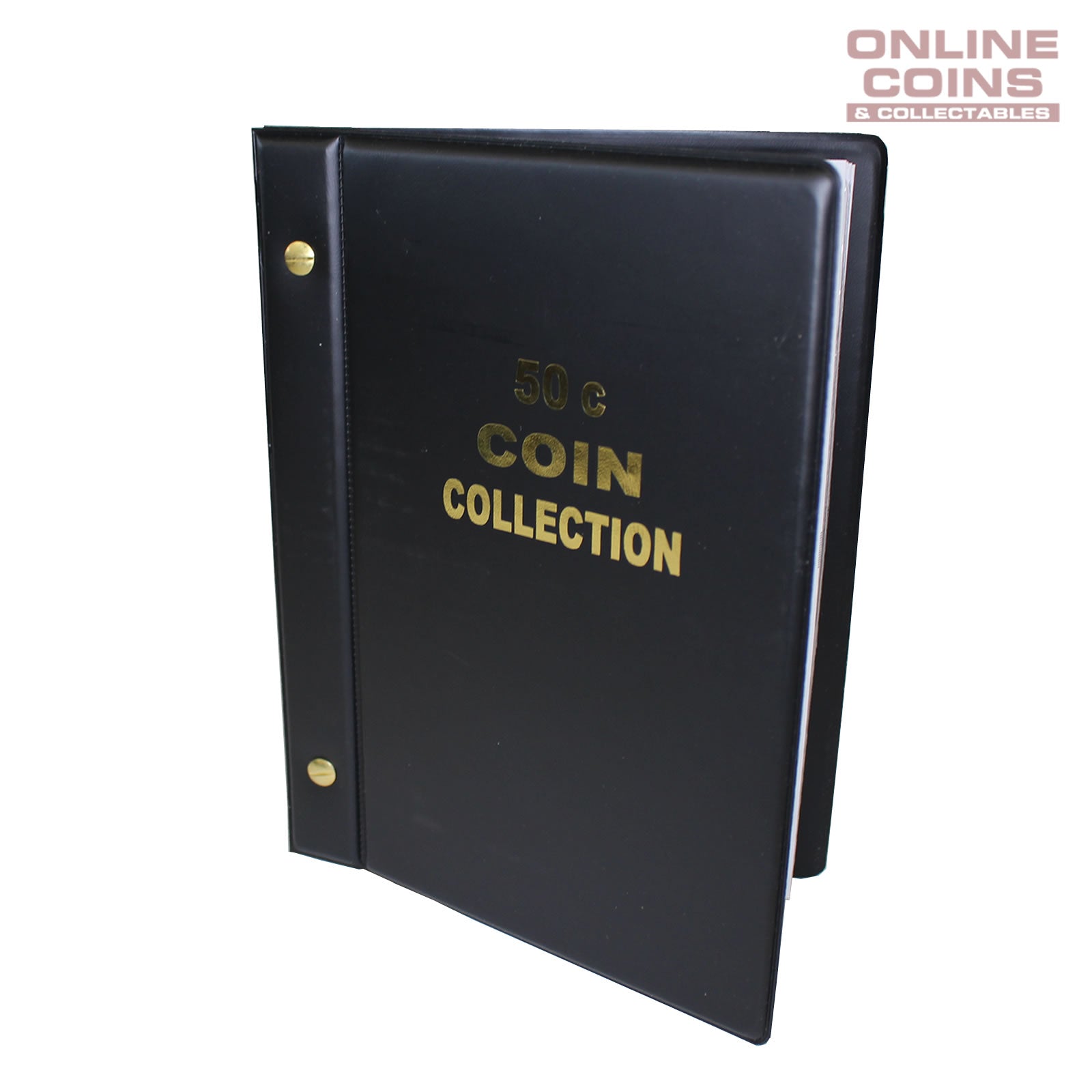 VST Australian 50c Coin Album 1966-2021 With Printed Mintage Interleaves BLACK