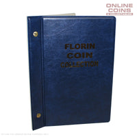 VST Australian Florin Album 1910 - 1964 With Printed Mintage Interleaves BLUE