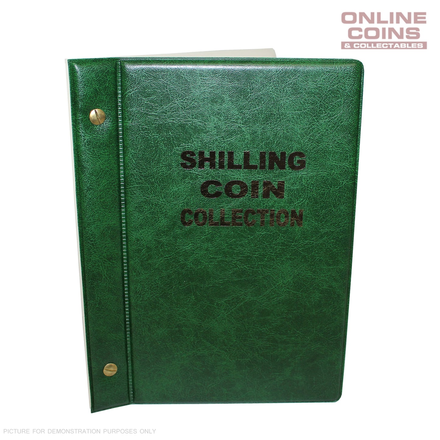 VST Australian Shilling Album 1910-1964 With Printed Mintage Interleaves GREEN