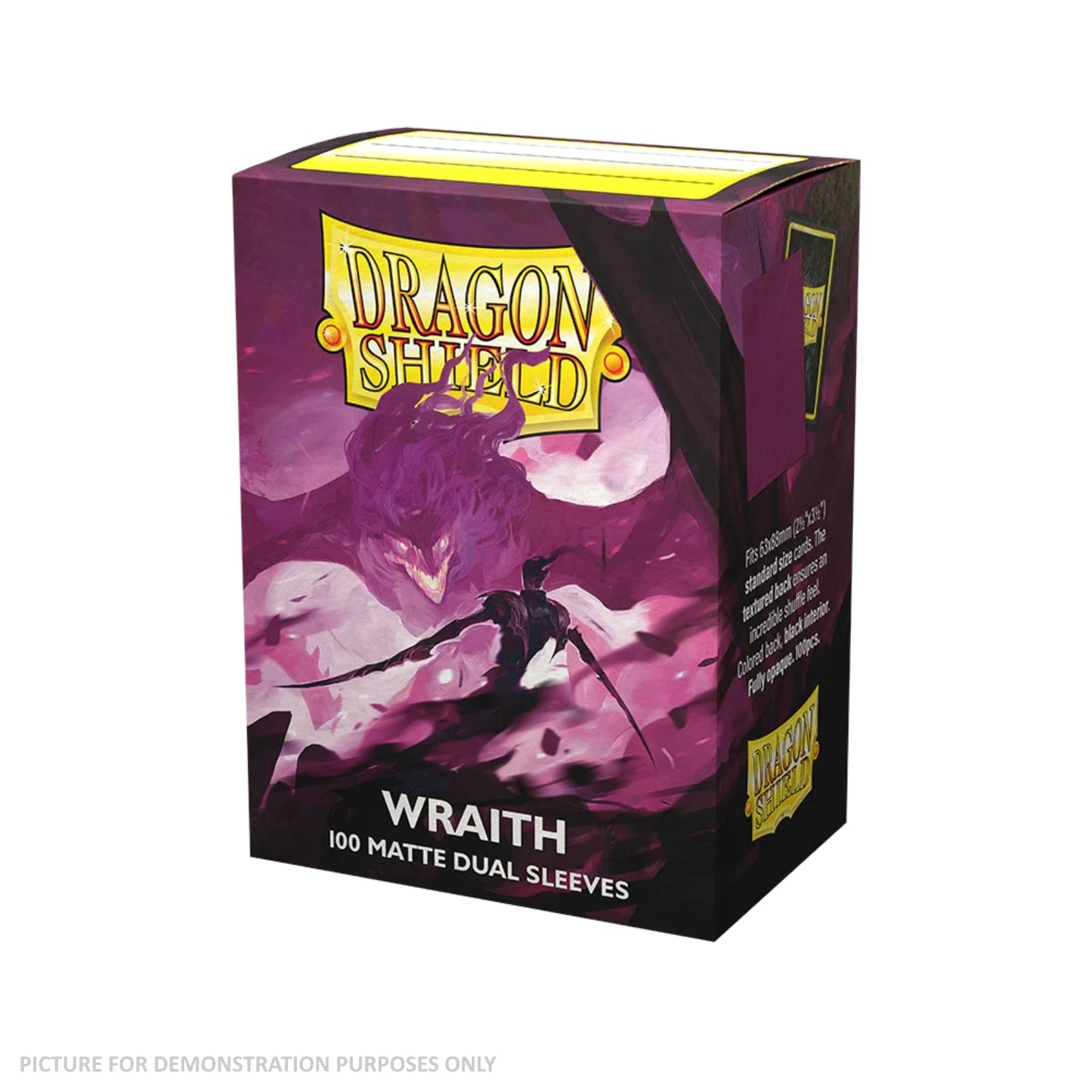 Dragon Shield 100 Standard Size Card DUEL Sleeves - Matte Wraith