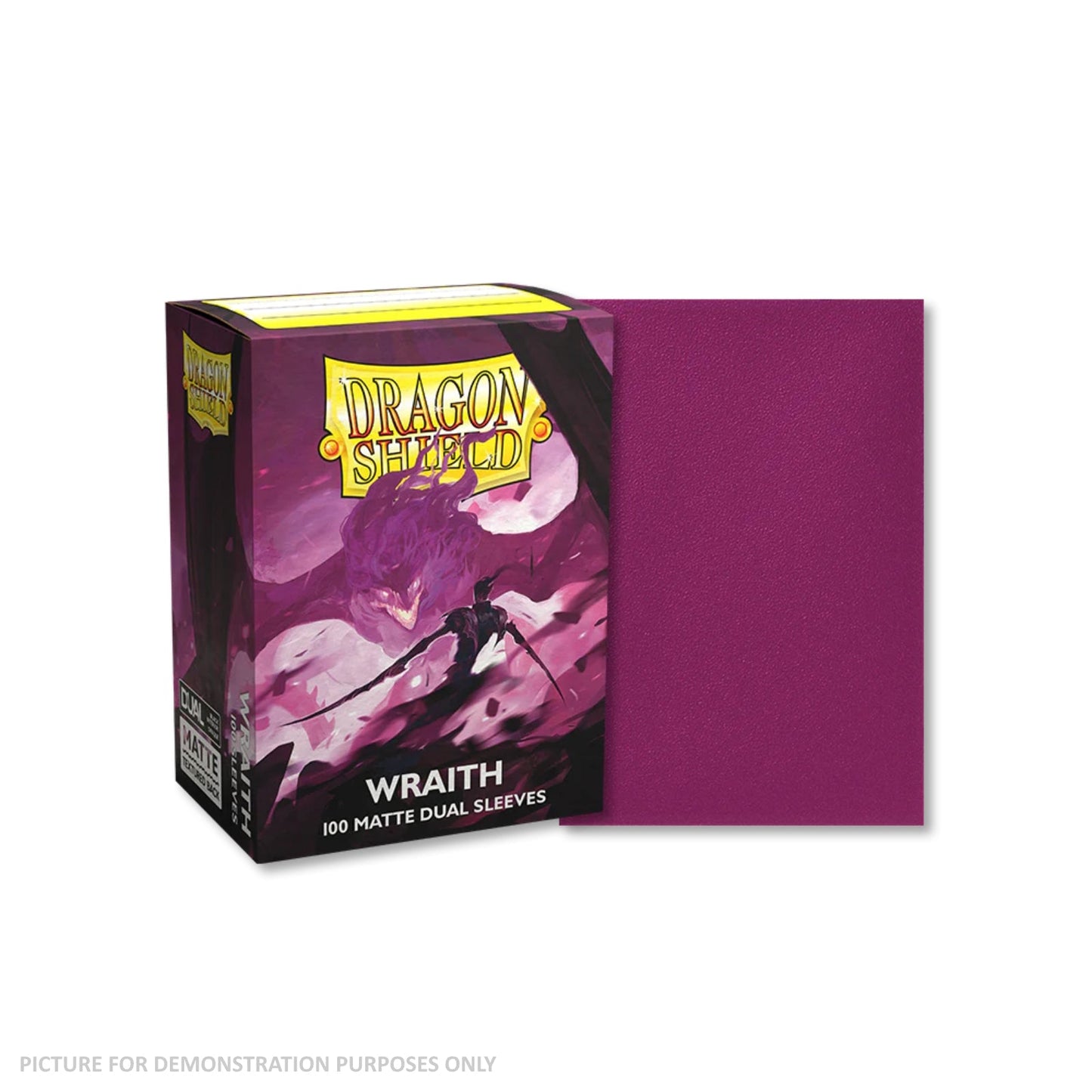 Dragon Shield 100 Standard Size Card DUEL Sleeves - Matte Wraith