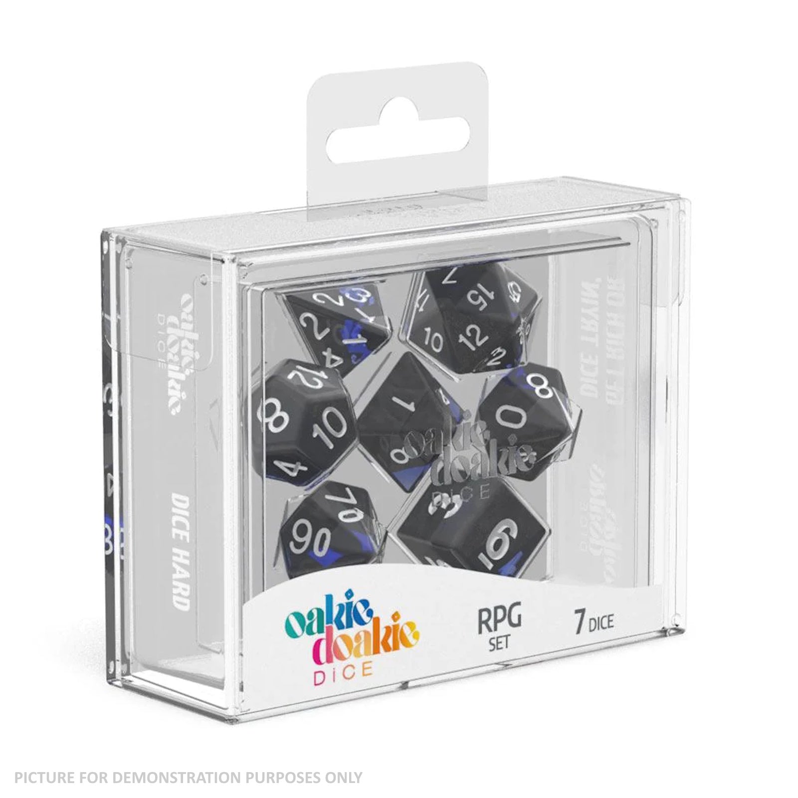 Oakie Doakie RPG Enclave Dice Set (7) - SAPPHIRE