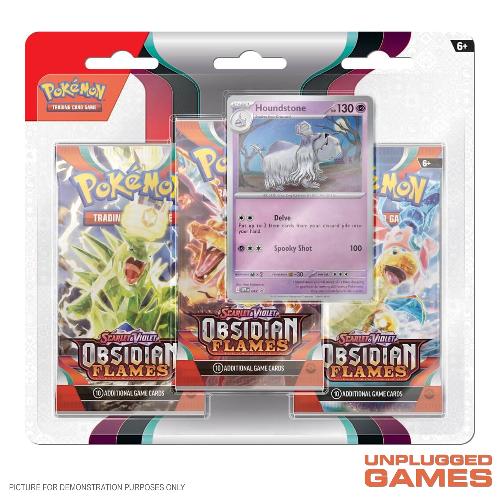 POKÉMON TCG Scarlet & Violet 3 Obsidian Flames Three Booster Blister